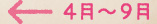 4月~9月